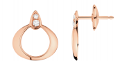 Украшение Серьги из розового золота 750 пробы c бриллиантами Omega DEWDROP E55BGA0200305
