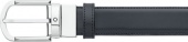 Montblanc Ремень с подковообразной пряжкой 30мм черный/коричневый 111080