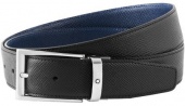 Ремень двусторонний черный/синий Montblanc  118438