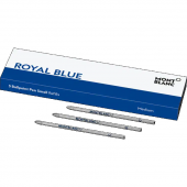 Montblanc стержень малого размера для шариковой ручки 3х1 синий Refill Ballpoint Pen Royal Blue M 124495