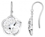 Украшение Серьги из белого золота 750 пробы c натуральным перламутром Omega FLOWER E603BC0700105