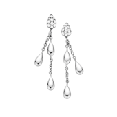 Украшение Серьги из белого золота 750 пробы c бриллиантами Omega DEWDROP E59BCA0200305