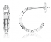 Украшение Серьги из белого золота 750 пробы c бриллиантами Omega CONSTELLATION E56BCA0100405