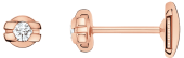 Украшение Серьги из розового золота 750 пробы c бриллиантами Omega CONSTELLATION EA01BG0100105