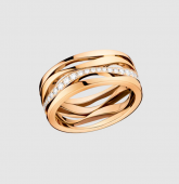 Украшение Кольцо из розового золота 750 пробы c бриллиантами LADYMATIC OMEGA R50BBA0503055
