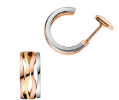 Украшение Серьги из золота 750 пробы Omega LADYMATIC  E58BNA0500105