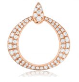 Украшение Подвеска из розового золота 750 пробы с бриллиантами Omega DEWDROP P90BGA0200405