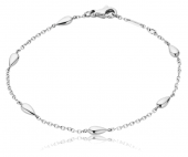 Украшение Браслет из белого золота 750 пробы Omega DEWDROP 18 см B36BCA0200105