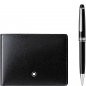 Набор ручка шариковая и бумажник Montblanc Meisterstück 127052