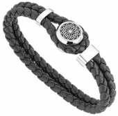 Montblanc Браслет В.Гюго сталь кожа 68 12613668