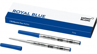 Montblanc стержень для шариковой ручки 2х1 синий Refill Ballpoint Pen Royal Blue F  128213