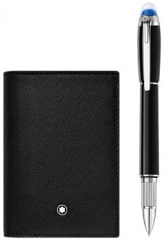 Набор файнлайнер и визитница Montblanc Sartorial 123753