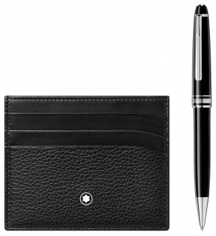 Набор ручка шариковая и визитница Montblanc Meisterstück  128955