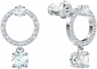 Украшение Серьги круглые Swarovski Attract  5563278