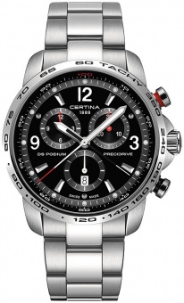 Наручные часы Certina Sport DS Podium Big Chrono Precidrive Gent Quartz SS C0016471105700 C001.647.11.057.00