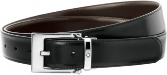Ремень двусторонний черный/коричневый Montblanc  9774