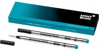 Montblanc Стержень роллер 2х1 бирюзовый Refill Rollerbal Barbados Blue М 106932