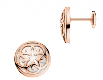 Украшение Серьги из розового золота 750 пробы c натуральным перламутром Omega FLOWER E54BGA0204002