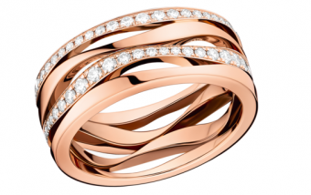 Украшение Кольцо из розового золота 750 пробы c бриллиантами LADYMATIC OMEGA R50BGA0500356