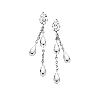 Украшение Серьги из белого золота 750 пробы c бриллиантами Omega DEWDROP E59BCA0200305