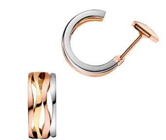 Украшение Серьги из золота 750 пробы Omega LADYMATIC  E58BNA0500105