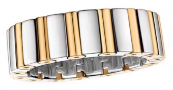 Украшение Кольцо из белого и желтого золота 750 пробы Omega CO золотое Omega CONSTELLATION RA01BI0000164