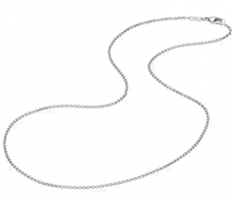 Украшение Цепочка из белого золота 750 пробы Omega DEWDROP N74BCA0200105