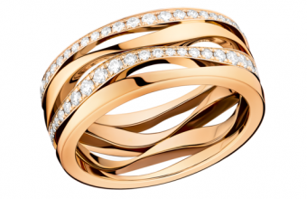 Украшение Кольцо из розового золота 750 пробы c бриллиантами LADYMATIC OMEGA R50BBA0503055