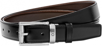 Ремень двусторонний черный/коричневый Montblanc  114427